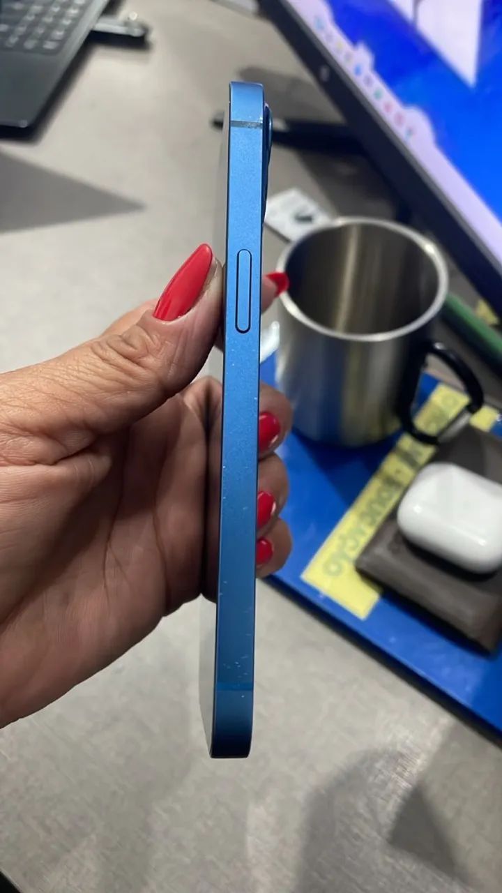 Iphone 13 azul 128 gb seminovo - Foto 3