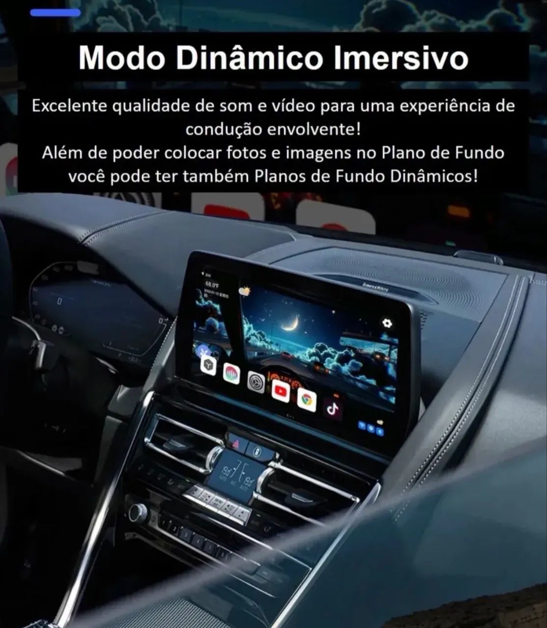 Stream Box Automotivo Nimus Carplay - Foto 6