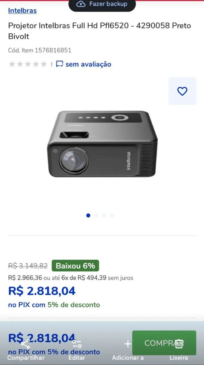 Vendo ou troco projetor  - Foto 2
