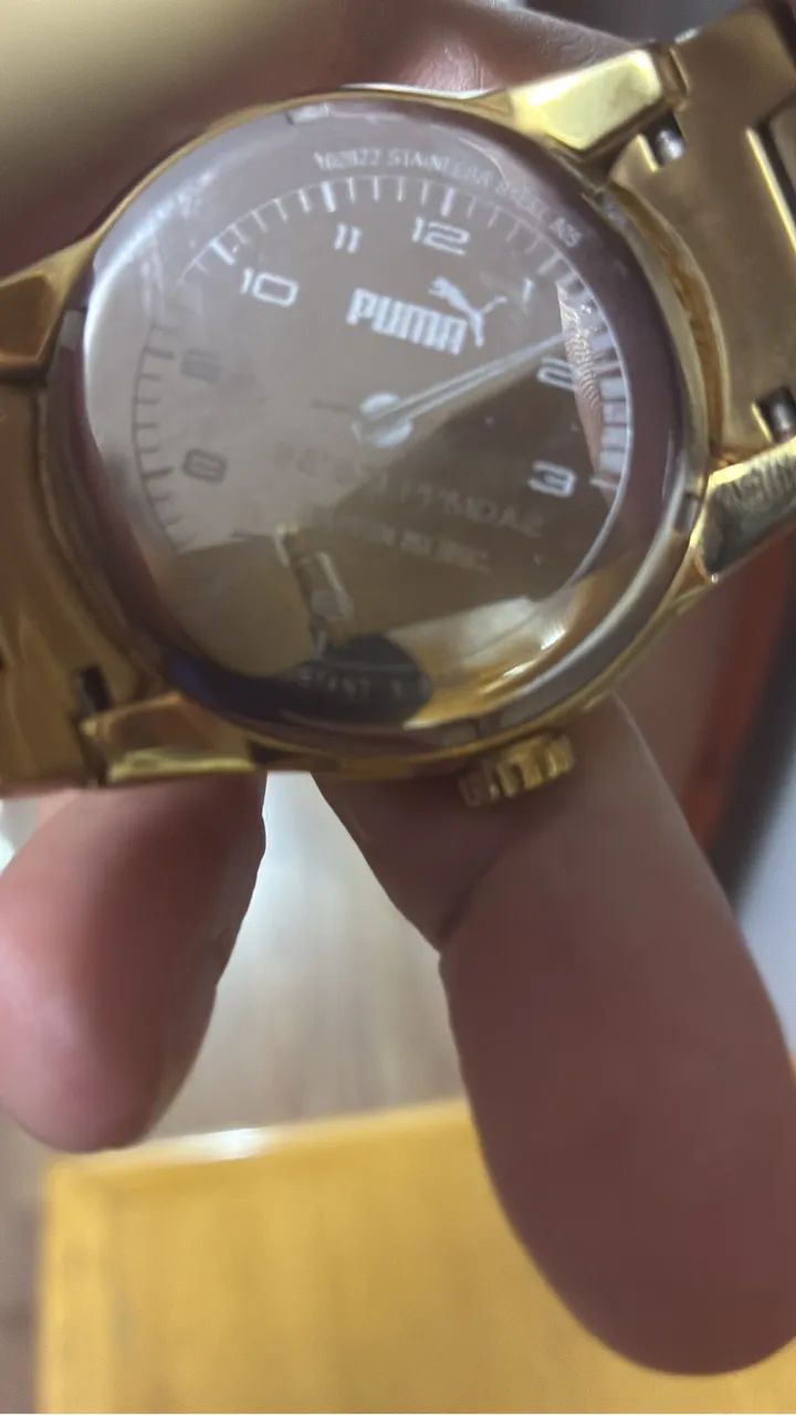 Relógio PUMA - Original  - 102822 dourado multifunçã - Foto 2