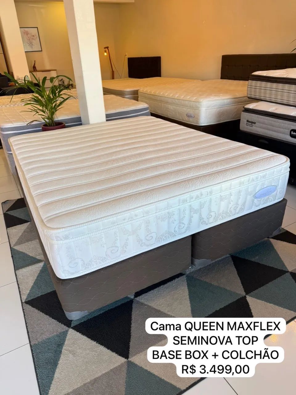 Colchão Queen MAXFLEX SEMINOVO TOP - entrega GRÁTIS!  - Foto 5