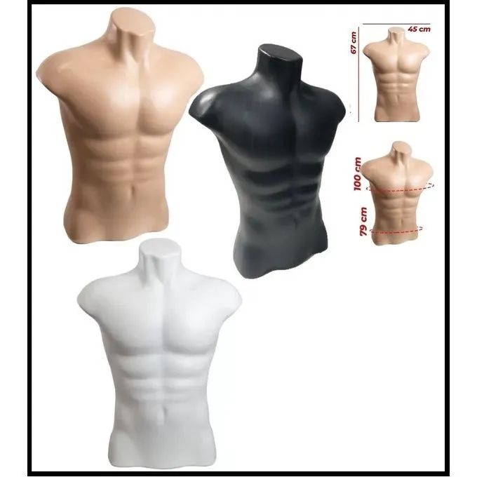 Manequim Busto Masculino  - Foto 2
