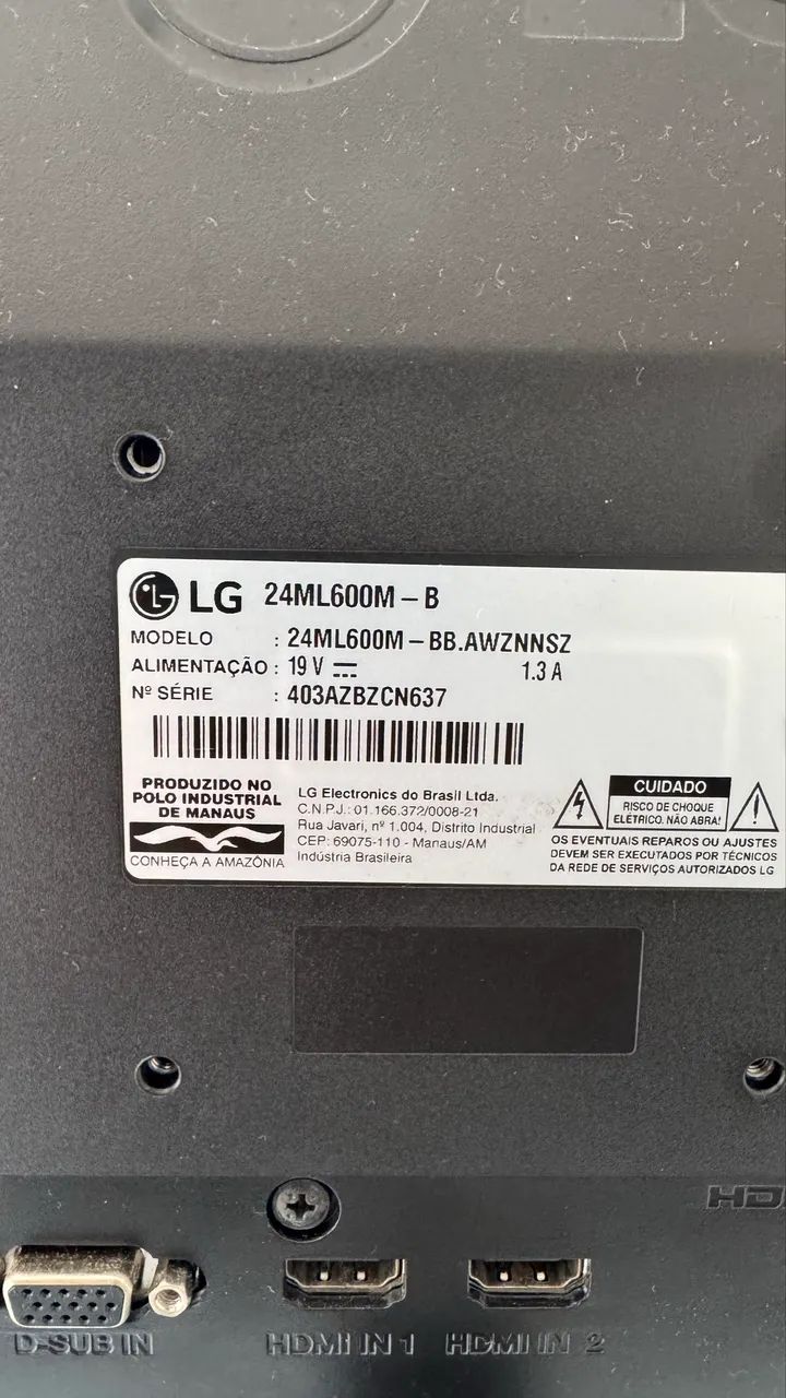 Monitor LG 23.8 polegadas 75hz - Foto 3