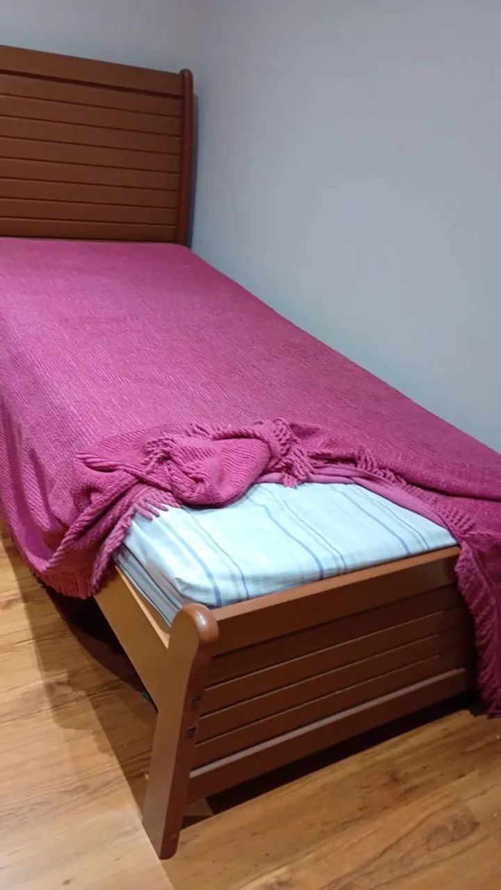 Cama Solteiro Madeira