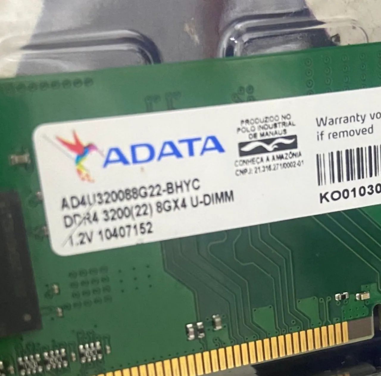 16 giga de memória Vdata 3200 2 pentes 8 giga novinha  - Foto 2