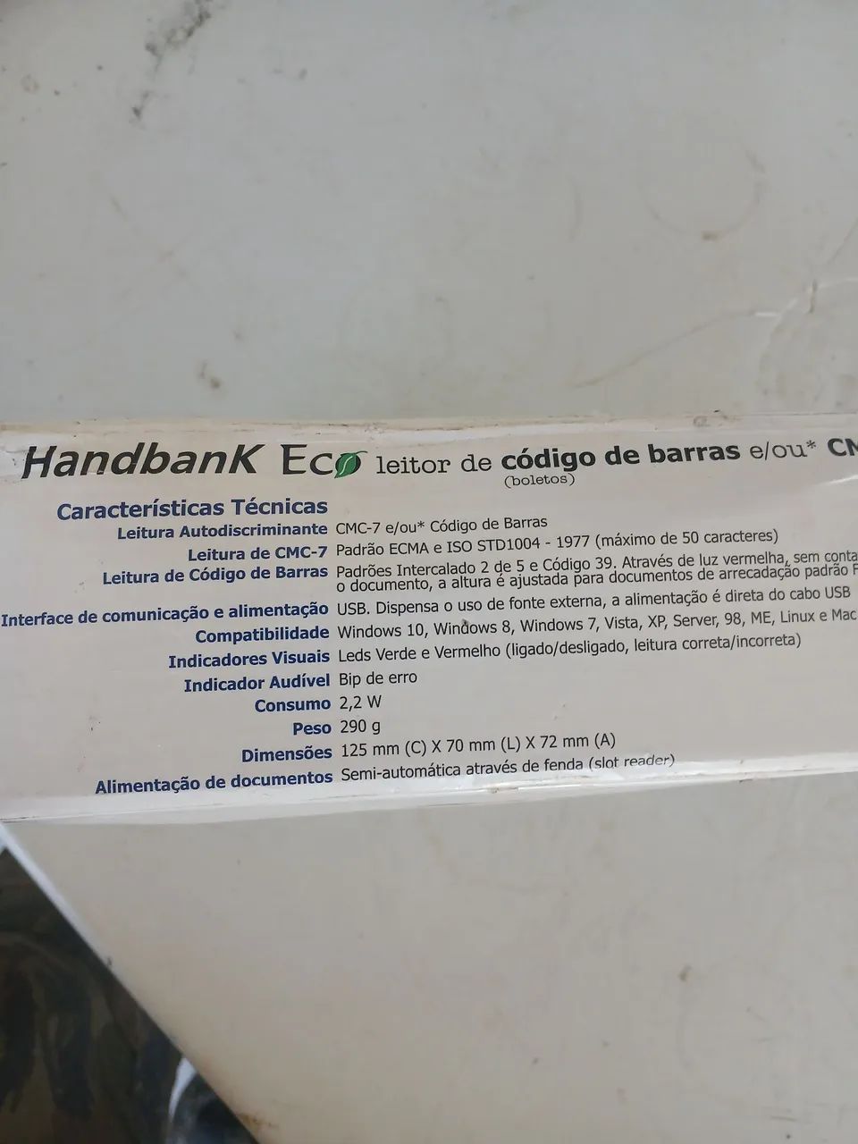 Leitor de Código de barras boletos/CMC-7 NONUS - Foto 4