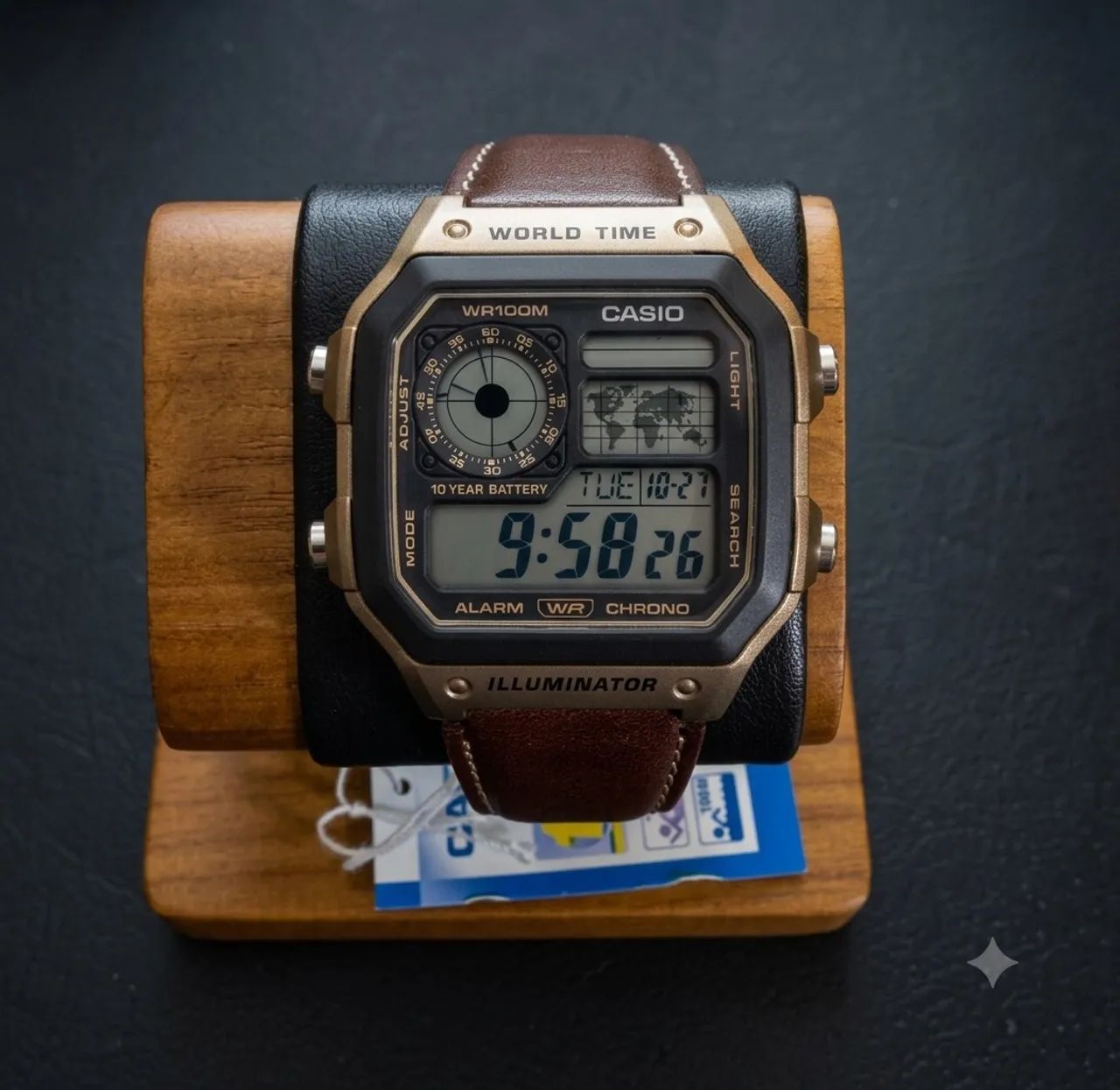 Casio Royale World Time novo 