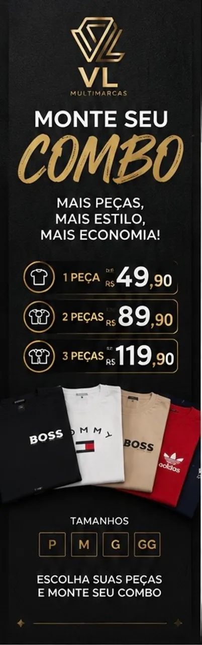 Camisas gola careca masculina - Foto 4