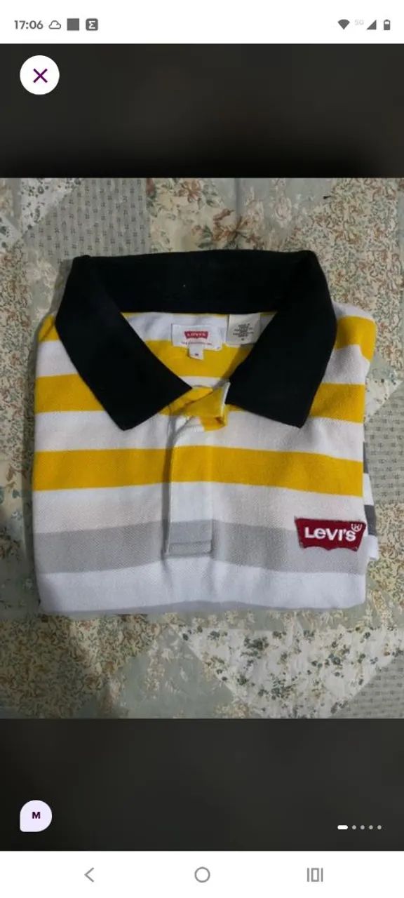 Polo Levis listrada colorida  - Foto 2