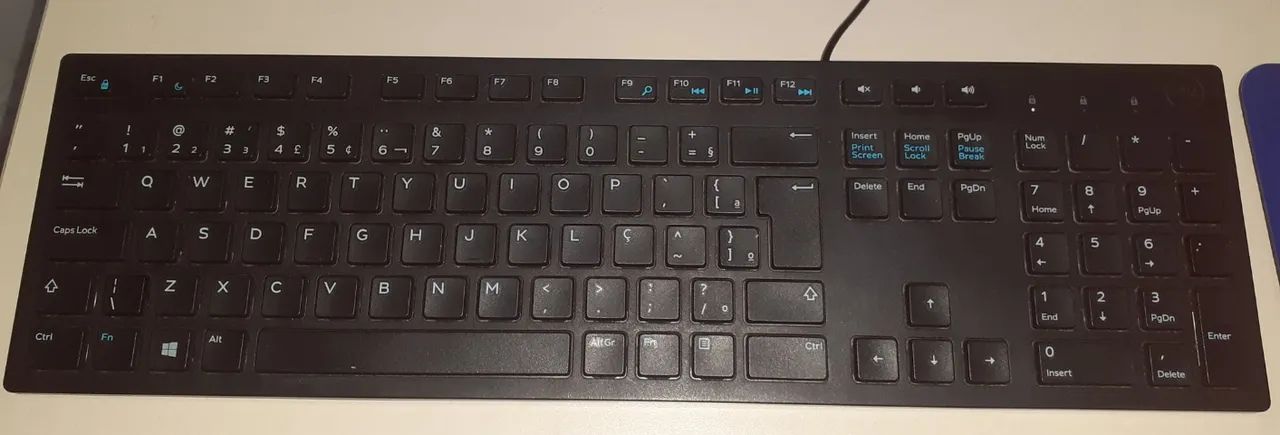 Teclados Dell com fio - KB216 - Português (Brasil) - Preto 