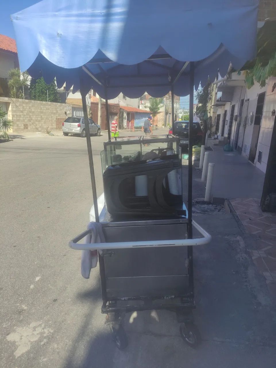 Vende um carinho de pipoca inox semi novo  - Foto 6
