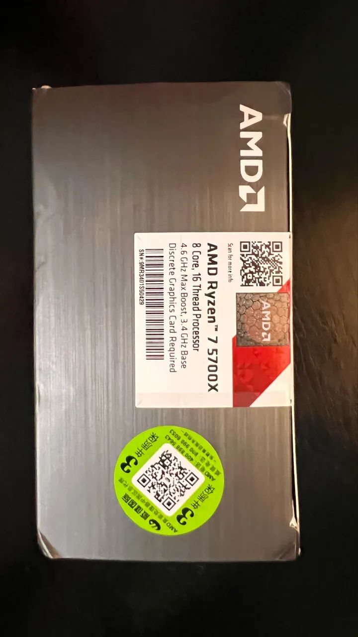 Processador AMD Ryzen 7 5700x novo  - Foto 5