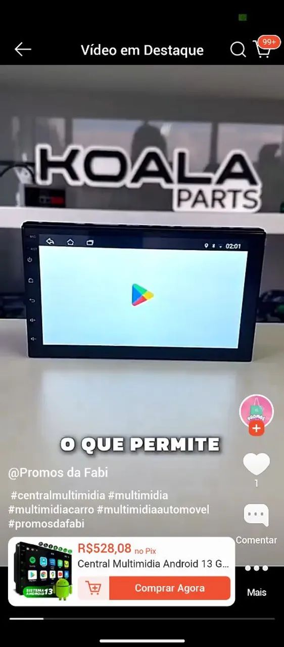 CENTRAL MULTIMÍDIA ANDROID 13 7 POLEGADAS E JÁ CONFIGURADO !
