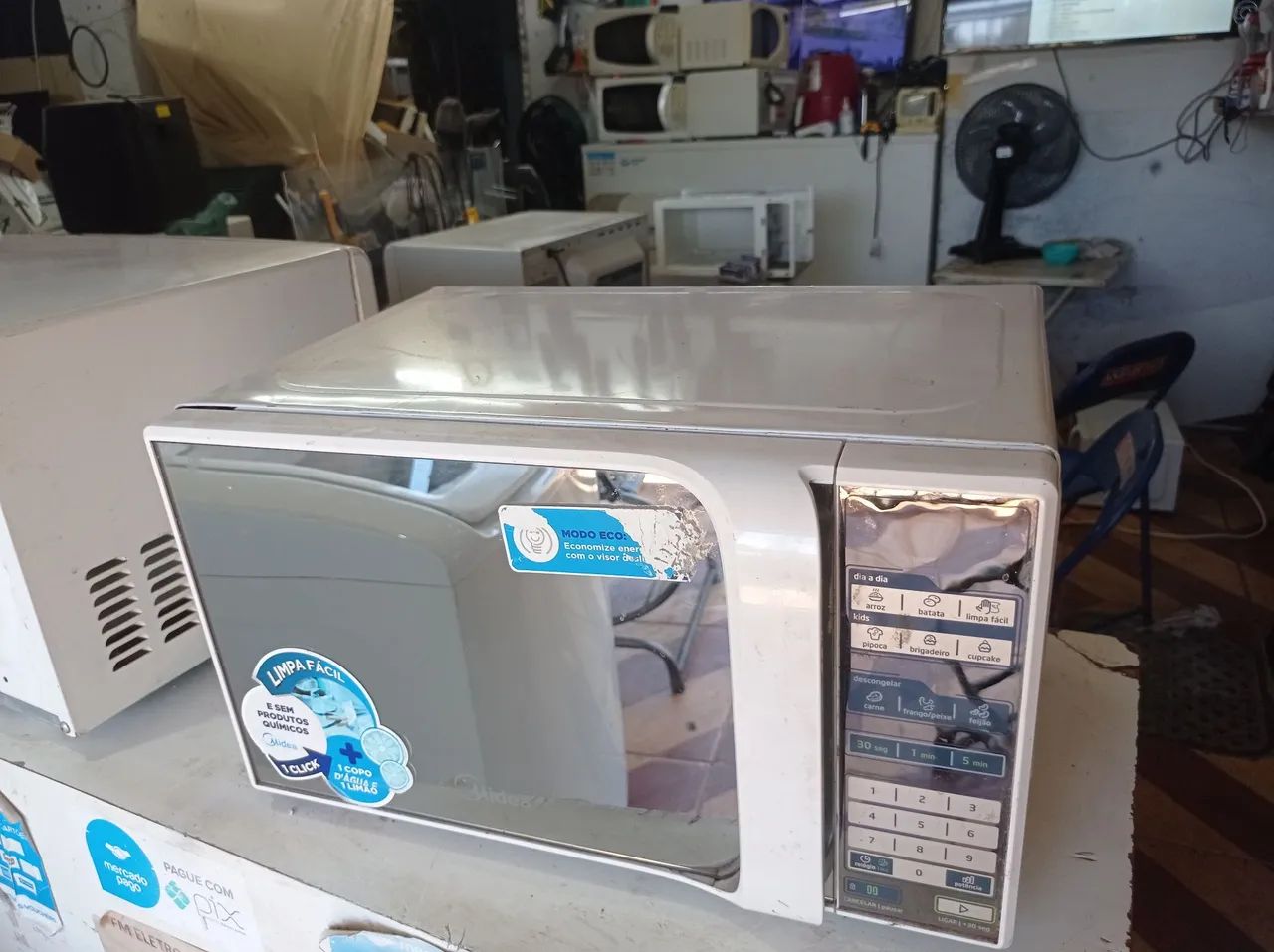 Microondas midea espelhado 20 litros  - Foto 5