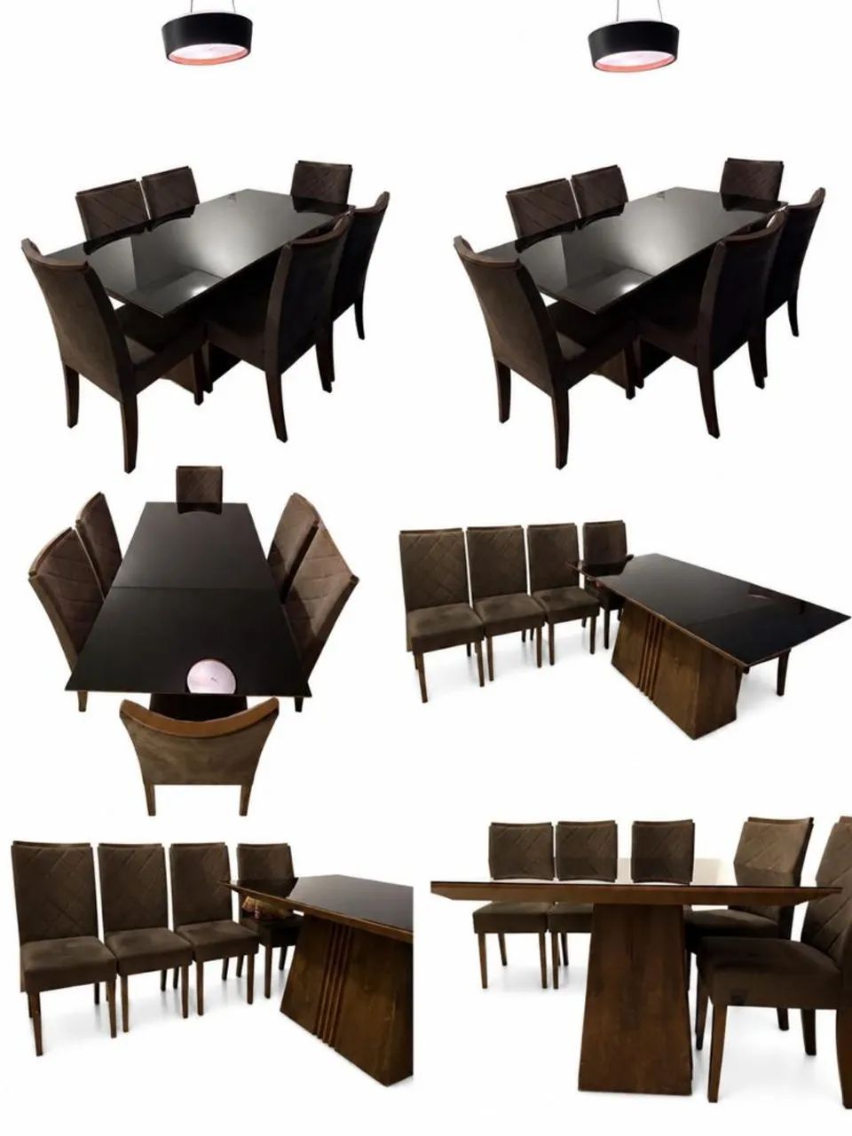 OFERTA DO DIA!!! MESA DE JANTAR COM TAMPO DE VIDRO P/ 6 LUGARES!!! - Foto 5