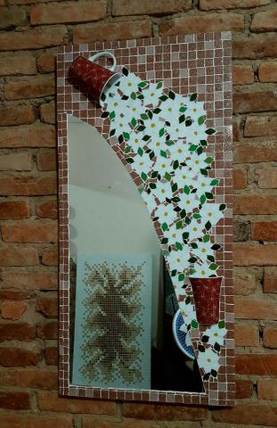 Espelho mosaico, banheiro, sala, sala de jantar, decoração - Foto 5