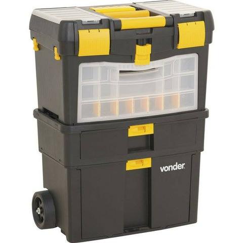 Caixa plástica com rodas CRV 0100 Vonder (NOVA)