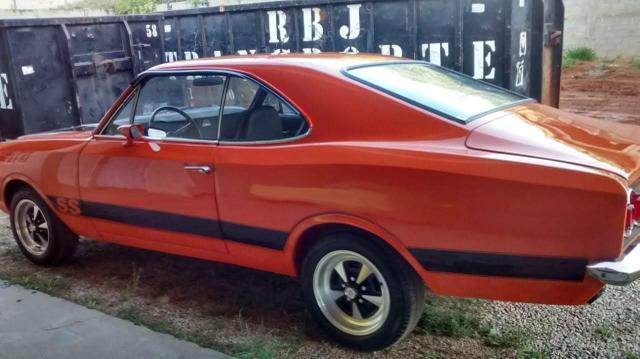 Opala ss de plaqueta original laranja boreal placa preta - Foto 8