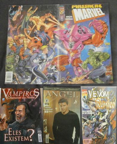 Lote - Massacre Marvel + Angel + Venon vs Rúnico + Vampiros