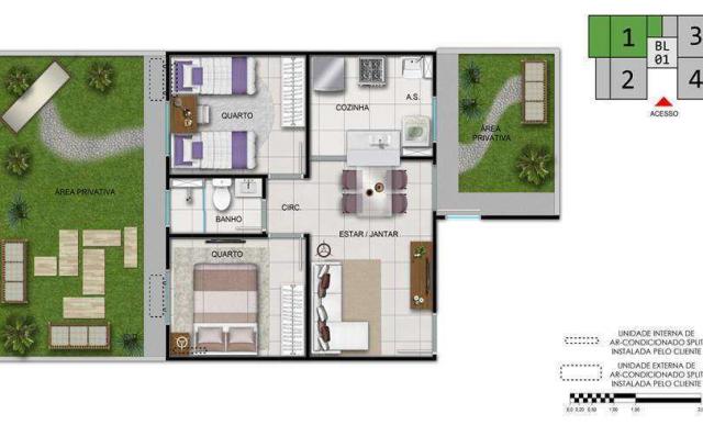 Fonte das Artes - Parque da Vinci - Apartamento de 2 quartos em Fortaleza, CE - ID3865 - Foto 5