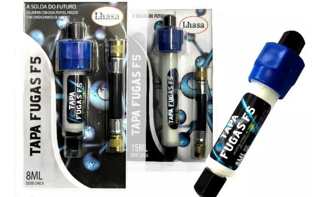 Tapa Fugas F5 C/ Mangueira 8ml (geladeira/freezer/ar Cond.)