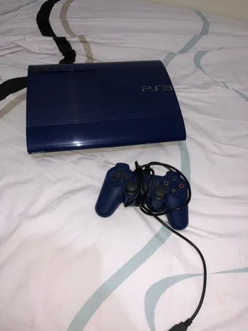 Playstation 3 Super Slim 250gb Edição Limitada Azul Lacrado 