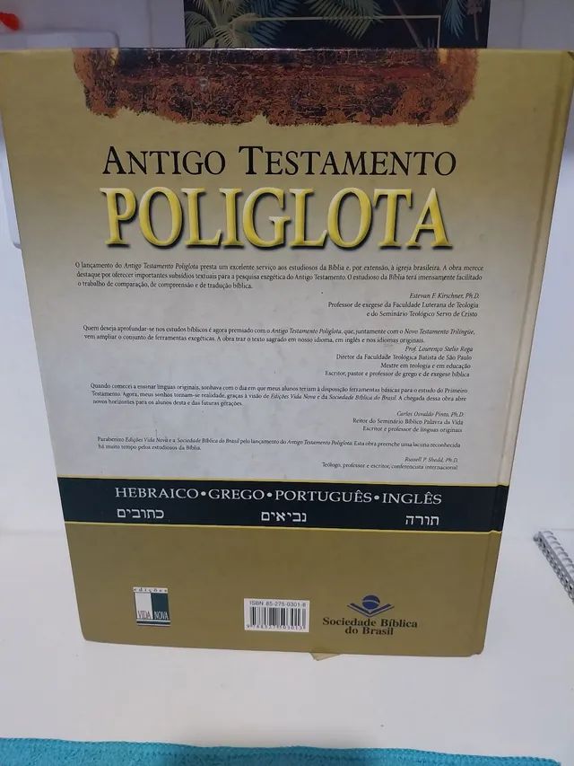 Antigo testamento poliglota - Livros e revistas - Nova Palhoça