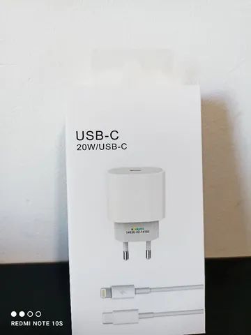 Carregador 20W com fonte USB-C para iPhone/ Mega promoção 