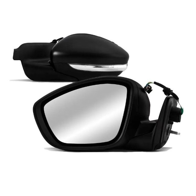 Par Retrovisor Citroen C4 Cactus 2019 - Preto - Ficosa 