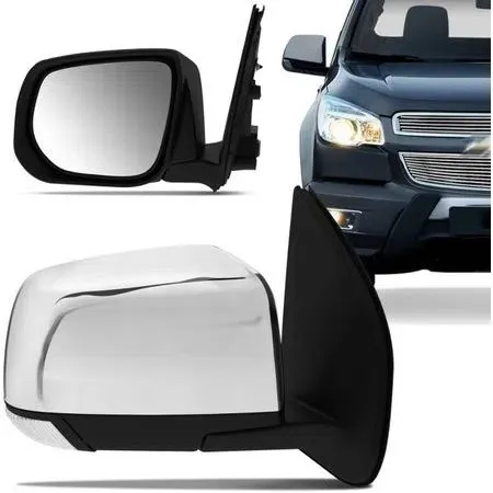 Par Retrovisor Chevrolet S10 2012 à 2016 - Cromado - Metagal