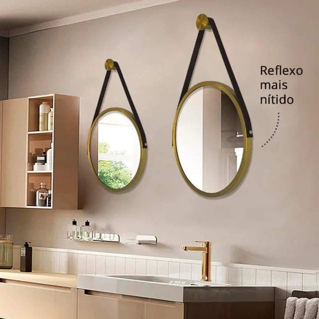Reflexo de formato de cabelo curto em espelho retangular de salão de beleza  - ícones de ferramentas e utensílios grátis