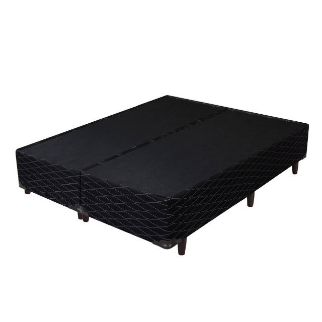 Base queen Suede Preto