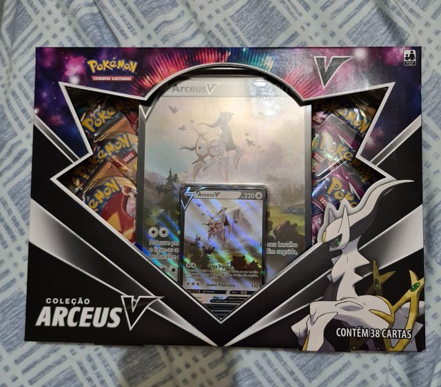 Jogo De Cartas - Pokémon - Coleção Treinador Avançado - Box - Arceus - Copag