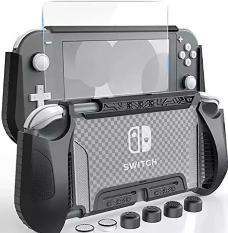 Capa (alta Proteção) Tpu + Pelicula P/ Nintendo Switch Oled