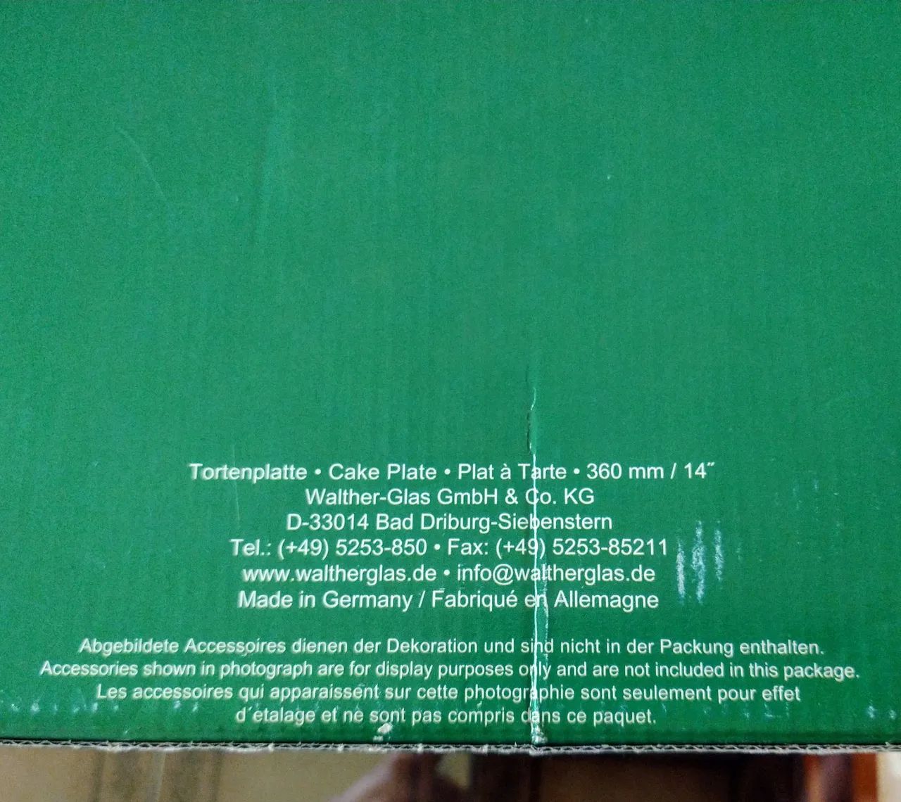 Prato de bolo de Cristal Walther-Glas Nadine produzido na Alemanha. Acompanha a tampa. - Foto 3
