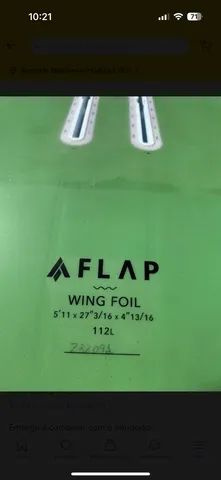 Prancha Hydrofoil Wing Sup Com Asa Wave Flap - Foto 4