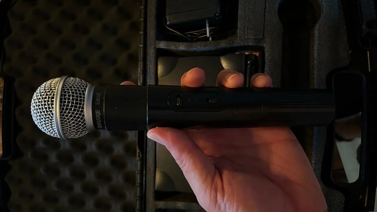 Microfone Shure SM-58 sem fio - Foto 2