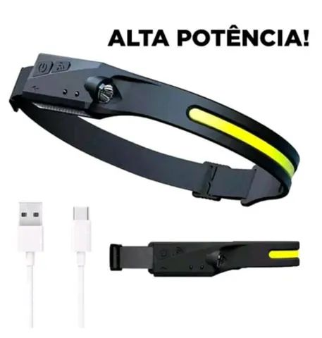 Super Lanterna de Cabeça Recarregável Led promoção Pronta Entrega  - Foto 4