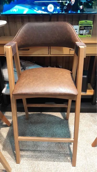 Banqueta maya madeira maciça 