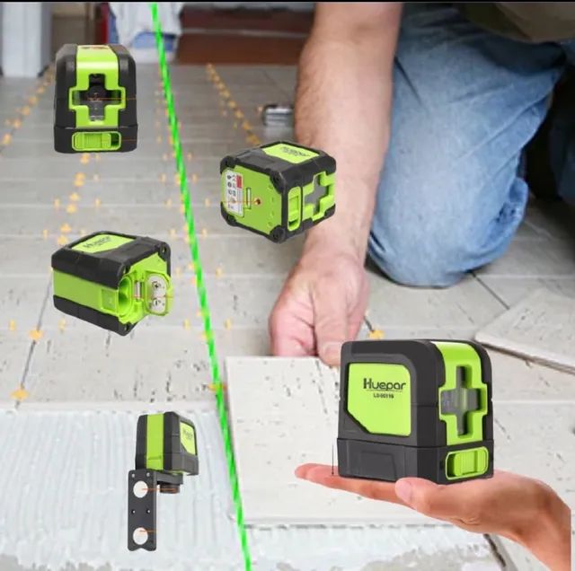 Nível Laser Huepar com tripé 02 linhas verde - Foto 2