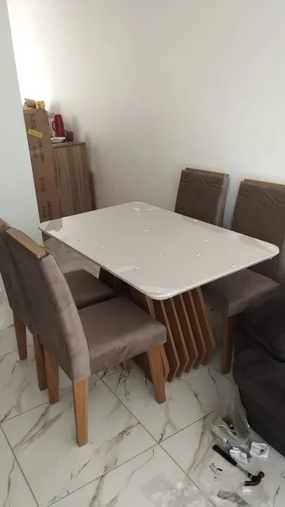 mesa de 4 lugares com entrega gratis