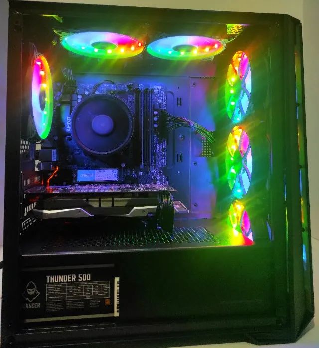 Pc Gamer Ghost ARGB: Amd Ryzen 5 3500 ou i5 + GTX 1060 (NOVO) - Foto 5