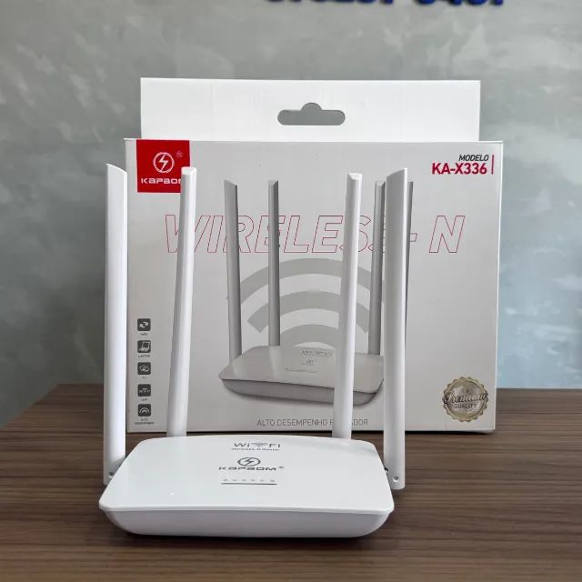 Kapbom KA-X336 High-Performance Wireless Router with 4 Antennas - White64385328803585123