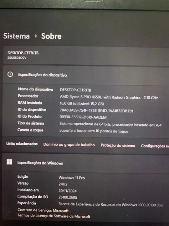 Thinkpad T14 gen 1| AMD Ryzen pro | SSD 256 e 16gb RAM  - Foto 2