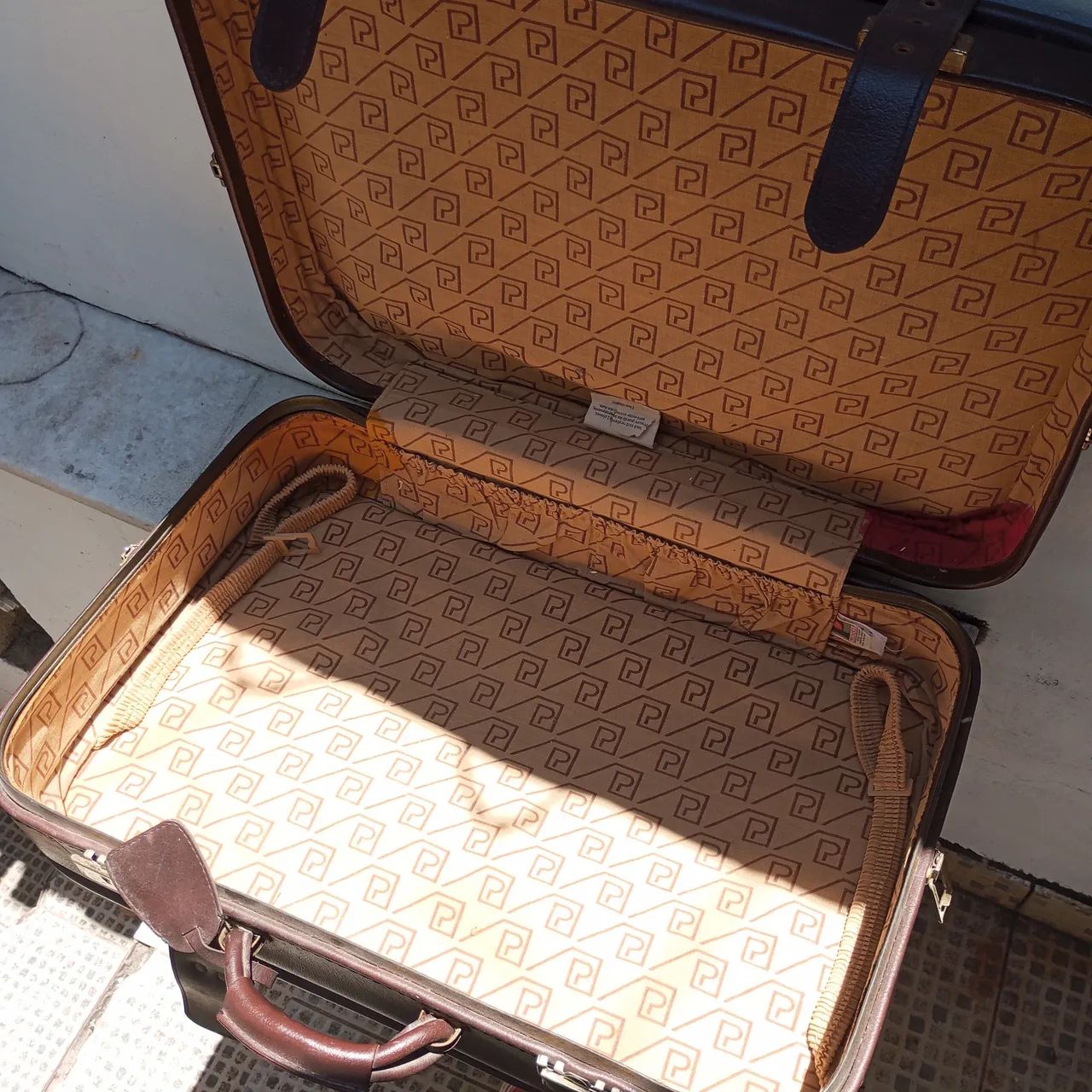 Mala de Viagem em Couro Primícia Anos 70 62x45  - Foto 6