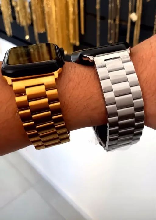 Pulseira Smartwatch Aço Estilo Relógio Comum 49/45/42/44mm Entregamos