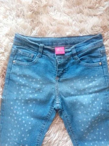 Calça Jeans Infantil Barbie 8 anos - Foto 4