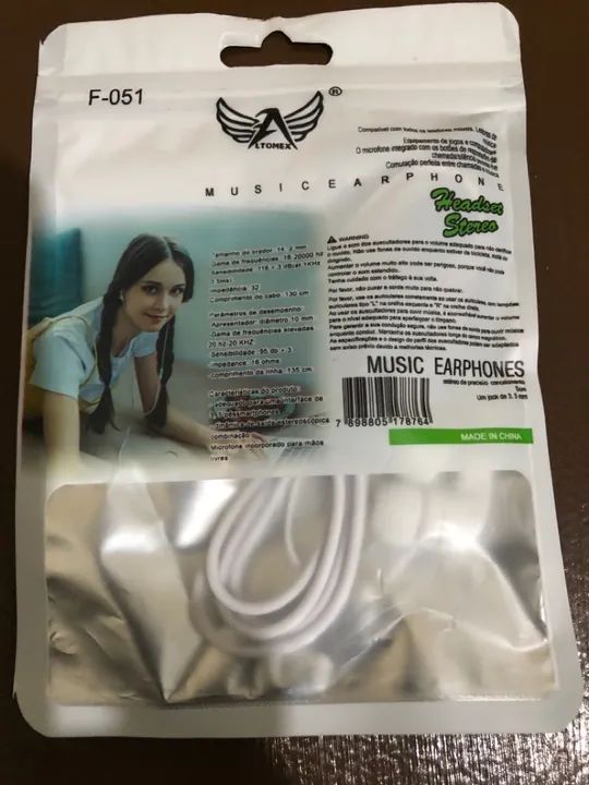 Fone de Ouvido Headset Stereo F-051 - Foto 4