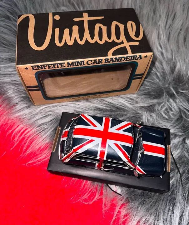 Mini Cooper Vintage Bandeira Inglesa - Foto 3