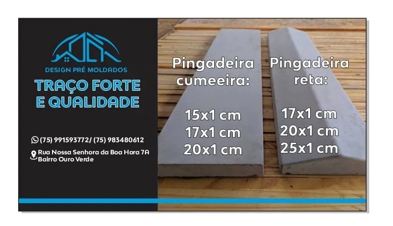 PINGOE RUFOS FRISADOS FEITO COM CONCRETO VIBRADO MAIOR DURABILIDADE E QUALIO